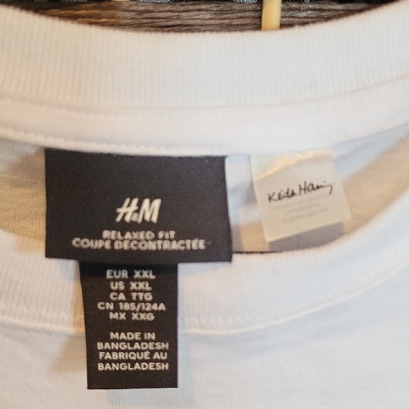 H&M White Tee with Graphic Print - Picture 2 of 5